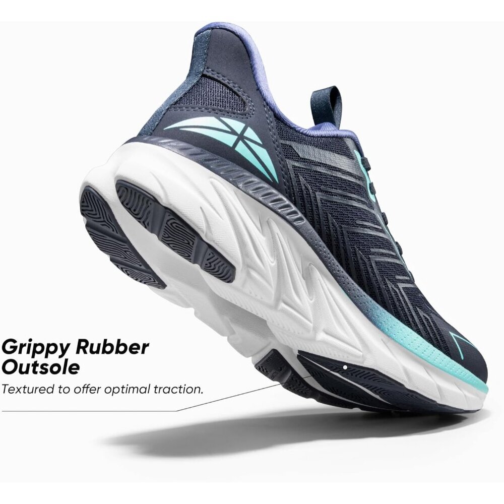 ⚡Women's Blue Slip On Walking Shoes Running Comfortable Tennis Fashion Sneakers - Picture 5 of 8